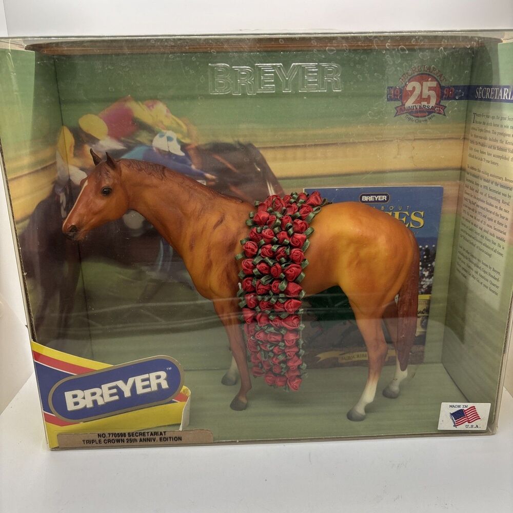 Breyer Secretariat 770598 | 1998 Triple Crown 25th Anniversary Edition
